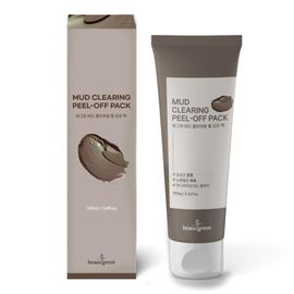 [BEAUUGREEN] Mud Clearing Peel Off Pack – 30,000PPM Maniqua River Mud, Mineral-Rich Sea Sediment for Deep Cleansing & Nourished Skin - Made in Korea